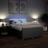 vidaXL Boxspringbett mit Matratze Hellgrau 140x200 cm Stoff 3289786 Bild 5