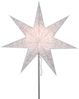 Star 236-83 Papierstern Antique mit Aufhängung 14.0x48.0x48.0 cm Weiß Bild 1