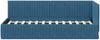 vidaXL Eckbettgestell mit Kopfteil Blau 80 cm x 200 cm Samt 42016245 Bild 5
