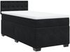 vidaXL Boxspringbett mit Matratze Schwarz 80x200 cm Samt 3286176 Bild 2