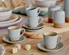 ZELLER 26538 Espresso-Set GRAU/BRAUN, 8-tlg, Steingut Bild 4