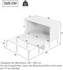 Massivholz Bett 140x200 cm Natur Weiss Eiche hell Walnuss dunkel Holzbett mit 28 Latten Massives Holz Bettgestell Schlafzimmer Komfortbett Schwedenbett Skandinavisches Design Landhausstil Lattenrost Stabile Konstruktion Bild 4