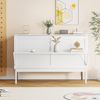 Massivholz Bett 140x200 cm Natur Weiss Eiche hell Walnuss dunkel Holzbett mit 28 Latten Massives Holz Bettgestell Schlafzimmer Komfortbett Schwedenbett Skandinavisches Design Landhausstil Lattenrost Stabile Konstruktion Bild 3