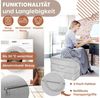 KESSER® Klappmatratze Gästematratze 3-fach Faltmatratze faltbar zum Sitzhocker | Schaumstoff 25kg/m³ extra dick 15cm atmungsaktiv waschbar abnehmbarer Bezug | Matratze inkl. Camping Tragetasche Grau, 75 x 195 x 15 cm Bild 2