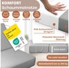 KESSER® Klappmatratze Gästematratze 3-fach Faltmatratze faltbar zum Sitzhocker | Schaumstoff 25kg/m³ extra dick 15cm atmungsaktiv waschbar abnehmbarer Bezug | Matratze inkl. Camping Tragetasche Grau, 75 x 195 x 15 cm Bild 3
