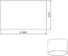 Stoff Lampenschirm Grau rund für E27 Fassung Ø 40cm Bild 4
