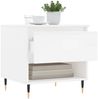 vidaXL Couchtische 2 Stk. Hochglanz-Weiß 50x46x50 cm Holzwerkstoff 830897 Bild 4