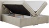 Boxspringbett, Bett, Polsterbett, zwei Bettkästen - ALDA - 120x200cm - Beige Velours - H4 Bild 4