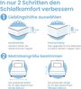 ELONEO Gel Topper Matratzenauflage 100 x 190 x 8 cm Bild 3