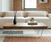 Designer-Couchtisch Stonegrace 117x60x25 cm Akazie Natur Schiefer Bild 2
