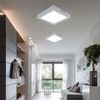 4er Set LED Deckenleuchte, Aufbau-Panel, Kunststoff, weiß, L 21,4 cm Bild 3