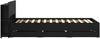 vidaXL Bettgestell mit Stauraum Schwarz 90x190 cm Holzwerkstoff 3433919 Bild 5
