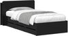 vidaXL Bettgestell mit Stauraum Schwarz 90x190 cm Holzwerkstoff 3433919 Bild 2