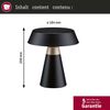 Akkuleuchte Lirox IP44 White Switch Schwarz, Champagner Bild 5