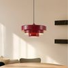 Lindby Hängeleuchte Tivra, Metall, Rot IP20, 1 x 15 W LED Bild 2