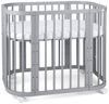 Waldin Babybett Babybett, Beistellbett aus Holz, 5in1 mit Matratze, Belüftet Bild 5