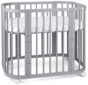 Waldin Babybett Babybett, Beistellbett aus Holz, 5in1 mit Matratze, Belüftet Bild 4