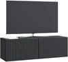 vidaXL Wandmontierter TV-Schrank Schwarz 98 x 31 x 30 cm Holzwerkstoff 898556 Bild 2