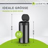 Juskys Mülleimer mit Bewegungssensor, wasserdicht, Schwarz, 40 Liter Bild 2