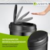 Juskys Mülleimer mit Bewegungssensor, wasserdicht, Schwarz, 40 Liter Bild 5