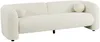 Vente-unique - OVOTAS Sofa Stoff Weiß - B 86 cm x H 68 cm x L 226 cm Bild 3