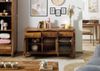 Sideboard Sheesham 140x45x80 braun lackiert ANCONA #122 Bild 4