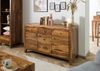 Sideboard Sheesham 140x45x80 braun lackiert ANCONA #122 Bild 3