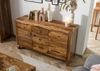 Sideboard Sheesham 140x45x80 braun lackiert ANCONA #122 Bild 2