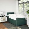 vidaXL Boxspringbett mit Matratze Dunkelgrün 100x200 cm Samt 3289965 Bild 4