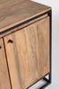 Sideboard Natran aus Sheesham-Holz, modern massiv, Natur, 4 Türen, Metallgestell Bild 4