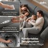 skølm 'Lofn' Modulares Sofa 2 Sitzer, 200x100 cm, Vollschaumcouch mit Metallgestell, Cord dunkelgrau, Schlafsofa vakuumverpackt, kein Aufbau erforderlich Bild 4