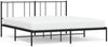 vidaXL Bettgestell mit Kopfteil Metall Schwarz 183x213 cm 352485 Bild 2