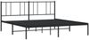 vidaXL Bettgestell mit Kopfteil Metall Schwarz 183x213 cm 352485 Bild 3