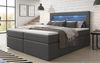 Boxspringbett Repos mit LED und USB 180x200 Grau H3 (70-100kg) Bild 2