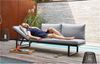 Lounge-Sofa Flin / Burgas, Aluminium, Grau, Schwarz, 207 x 83 x 72 cm Bild 2