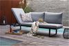 Lounge-Sofa Flin / Burgas, Aluminium, Grau, Schwarz, 207 x 83 x 72 cm Bild 4