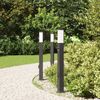 vidaXL Pollerleuchten mit Sensor&Steckdose 3 Stk. 80 cm Schwarz IP44 4006092 Bild 3