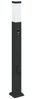 vidaXL Pollerleuchten mit Sensor&Steckdose 3 Stk. 80 cm Schwarz IP44 4006092 Bild 4
