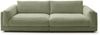 KAWOLA Big Sofa RAINA Cord olivgrün 85 x 150 x 254 cm Bild 3