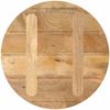 vidaXL Tischplatte Ø 50x3,8 cm Rund Massivholz Mango 370061 Bild 5