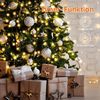 SALCAR 1,5m Weihnachtsbaum Lichterkette mit Ring und 8 Girlanden, 200er LED Bild 4