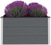 vidaXL Garten-Hochbeet WPC 100 x 100 x 54 cm Grau 43605 Bild 3