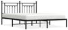 vidaXL Bettgestell mit Kopfteil Metall Schwarz 160x200 cm 353540 Bild 2