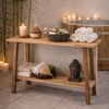 Teak Konsolentisch NIRONA-Plus 100cm recyceltes Massivholz Konsole Flurmöbel Bild 2
