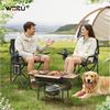 Woltu Campingstuhl (2 St), Klappbar, leicht, für Camping Angeln Picknicks Strand Bild 2