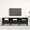vidaXL TV-Schränk Schwarz Eichen-Optik 150 x 30 x 44,5 cm 862880 Bild 4