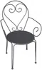 Vente-unique - GUERMANTES Garden dining set Metall Grau - B 120 cm52 cm x H 74 cm89 cm x L 120 cm48 cm Bild 5