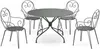 Vente-unique - GUERMANTES Garden dining set Metall Grau - B 120 cm52 cm x H 74 cm89 cm x L 120 cm48 cm Bild 2