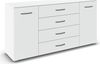 rauch Aditio Box, Kommode, 2-türig, 4 Schubladen, mit Softclose-Funktion, Farbe Weiß, BxHxT 160x81x43cm Bild 3