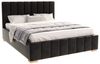 FDM Polsterbett Stauraumbett Bettgestell 90x200, 120x200, 140x200, 160x200, 180x200cm (MADE IN EU - mit hochwertigem Velours Bezug, Bettrahmen, Bett, Optional mit Matratze bestellbar, mit großen gepolsterten Kopfteil, mit Bettkasten zum aufklappen), Me... Bild 4